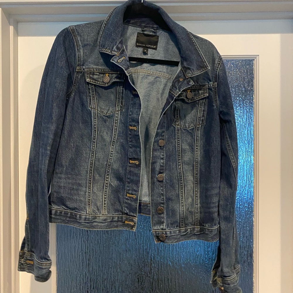 banana republic classic denim jean jacket